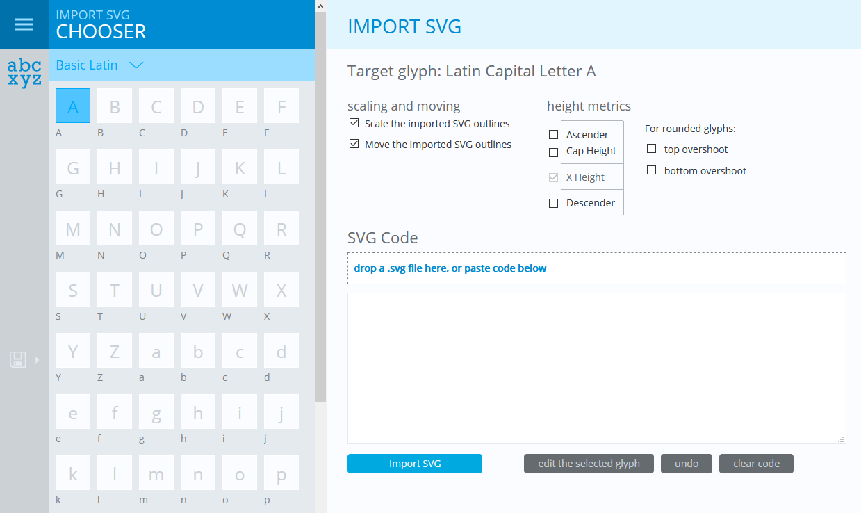 Import SVG Page